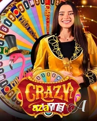 Crazy Time live game no aza777 cassino com entretenimento ao vivo para jogadores do Brasil
